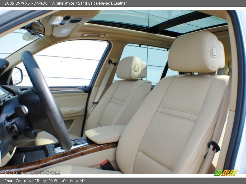 Alpine White / Sand Beige Nevada Leather 2009 BMW X5 xDrive30i