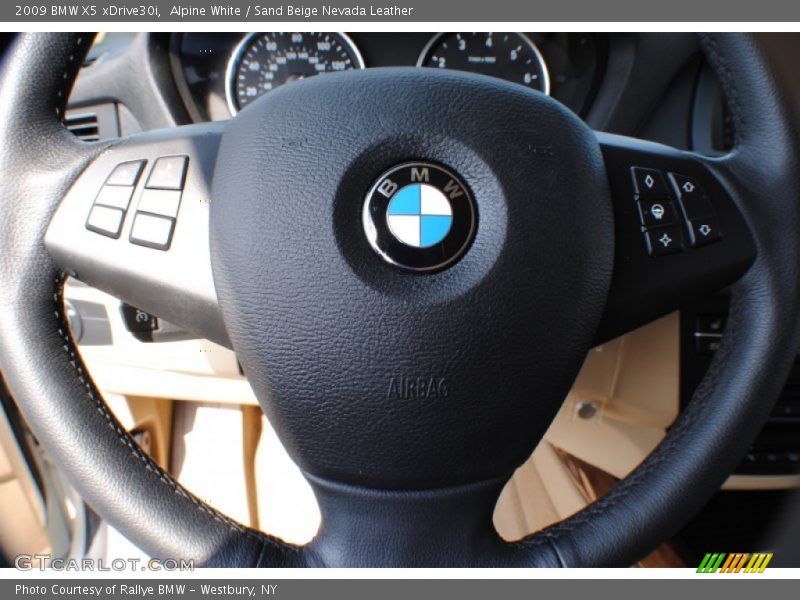 Alpine White / Sand Beige Nevada Leather 2009 BMW X5 xDrive30i