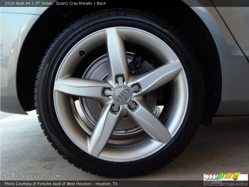Quartz Gray Metallic / Black 2010 Audi A4 2.0T Sedan