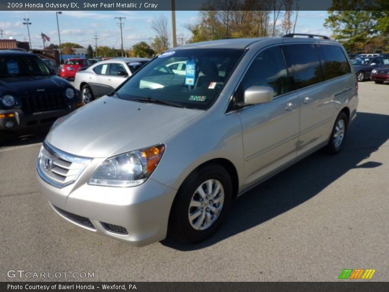 Silver Pearl Metallic / Gray 2009 Honda Odyssey EX