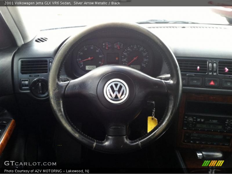 Silver Arrow Metallic / Black 2001 Volkswagen Jetta GLX VR6 Sedan