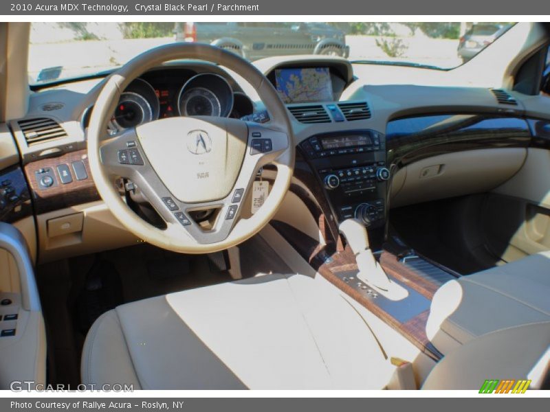 Crystal Black Pearl / Parchment 2010 Acura MDX Technology