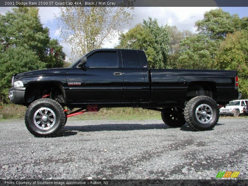 Black / Mist Gray 2001 Dodge Ram 2500 ST Quad Cab 4x4