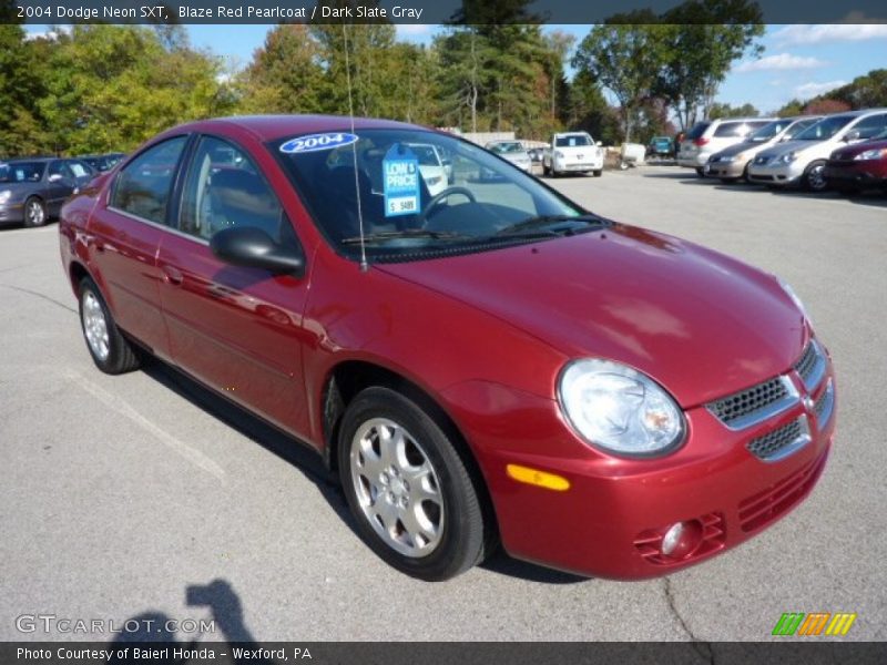 Blaze Red Pearlcoat / Dark Slate Gray 2004 Dodge Neon SXT