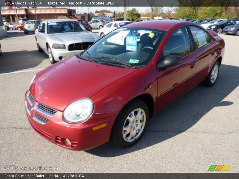 Blaze Red Pearlcoat / Dark Slate Gray 2004 Dodge Neon SXT