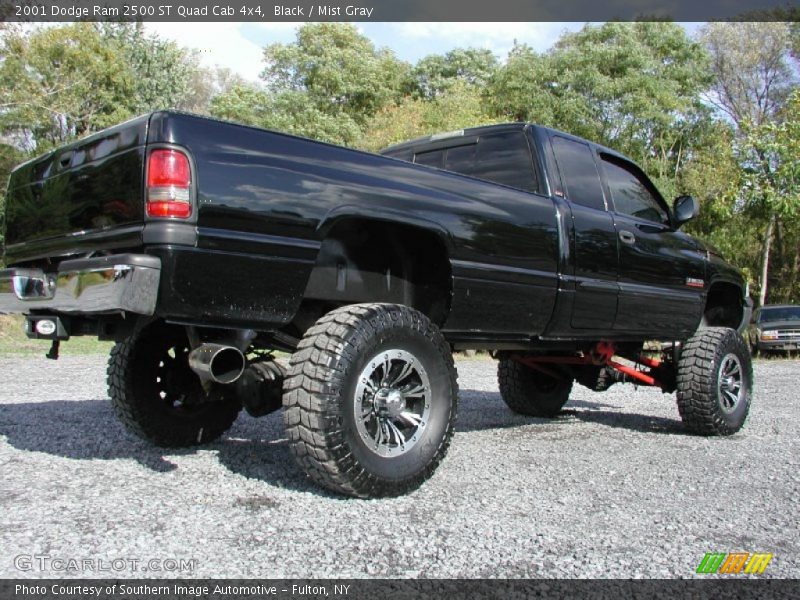 Black / Mist Gray 2001 Dodge Ram 2500 ST Quad Cab 4x4