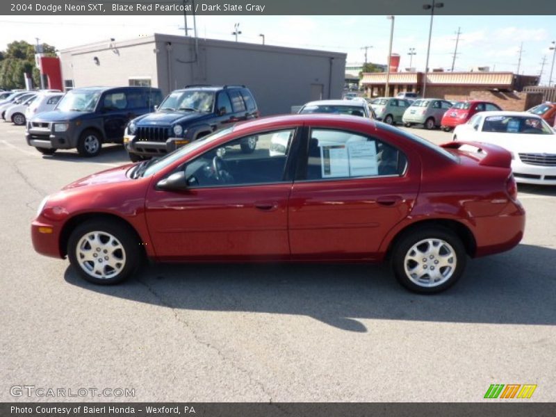 Blaze Red Pearlcoat / Dark Slate Gray 2004 Dodge Neon SXT