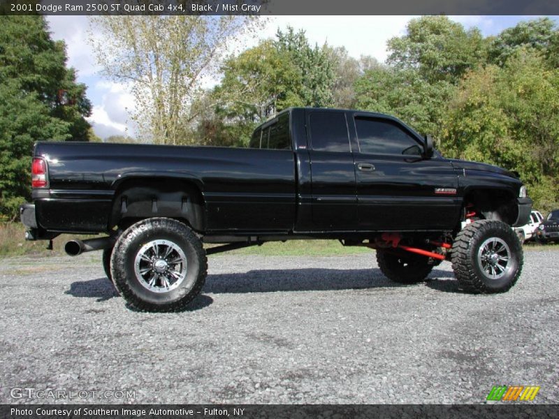 Black / Mist Gray 2001 Dodge Ram 2500 ST Quad Cab 4x4