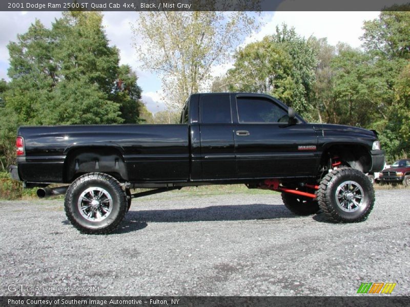 Black / Mist Gray 2001 Dodge Ram 2500 ST Quad Cab 4x4