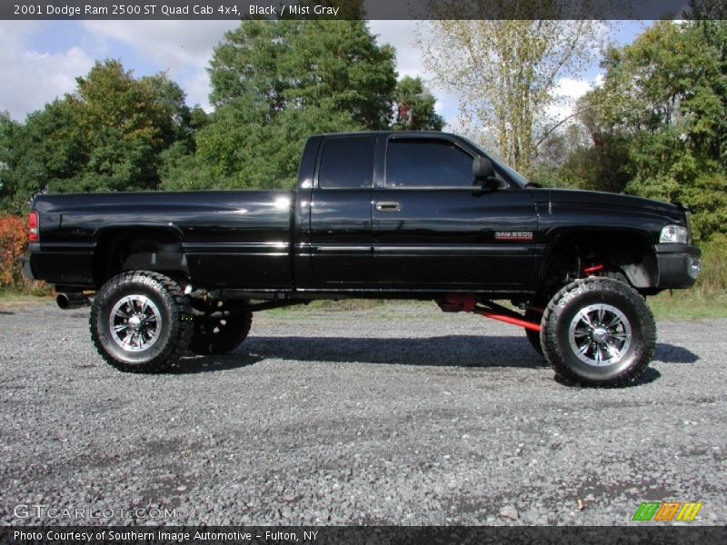 Black / Mist Gray 2001 Dodge Ram 2500 ST Quad Cab 4x4