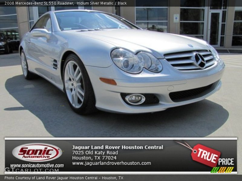 Iridium Silver Metallic / Black 2008 Mercedes-Benz SL 550 Roadster