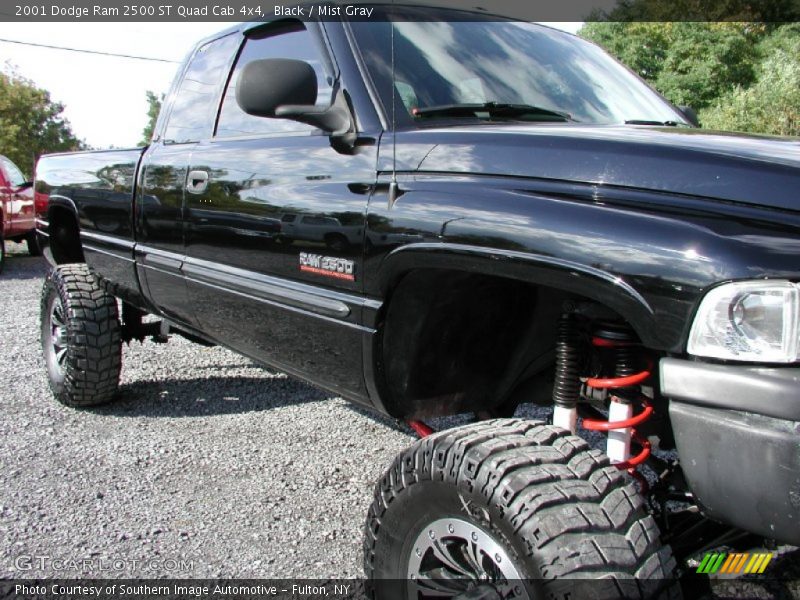 Black / Mist Gray 2001 Dodge Ram 2500 ST Quad Cab 4x4