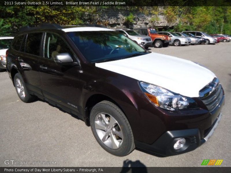 Brilliant Brown Pearl / Saddle Brown 2013 Subaru Outback 2.5i Limited