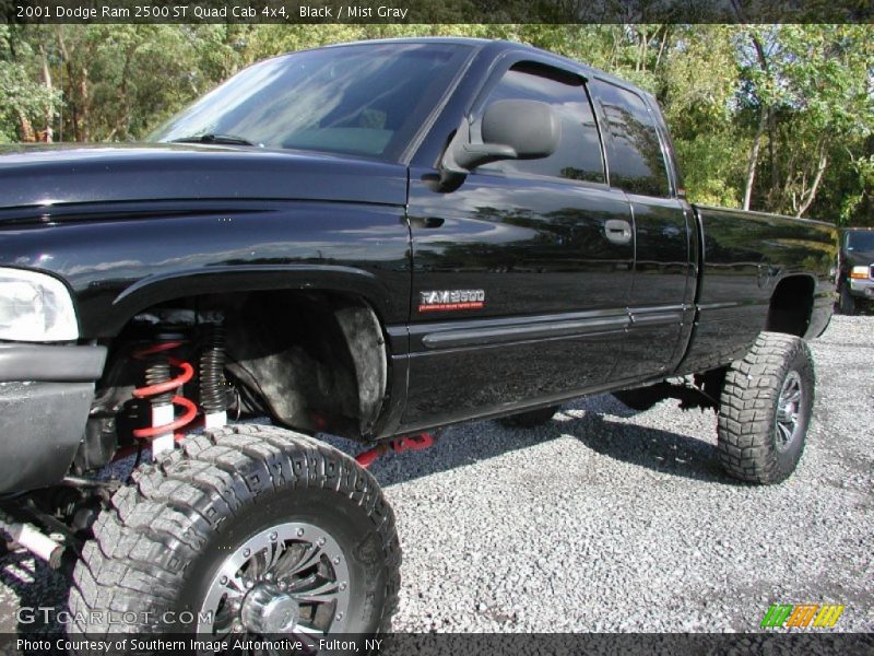 Black / Mist Gray 2001 Dodge Ram 2500 ST Quad Cab 4x4