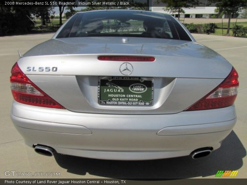 Iridium Silver Metallic / Black 2008 Mercedes-Benz SL 550 Roadster