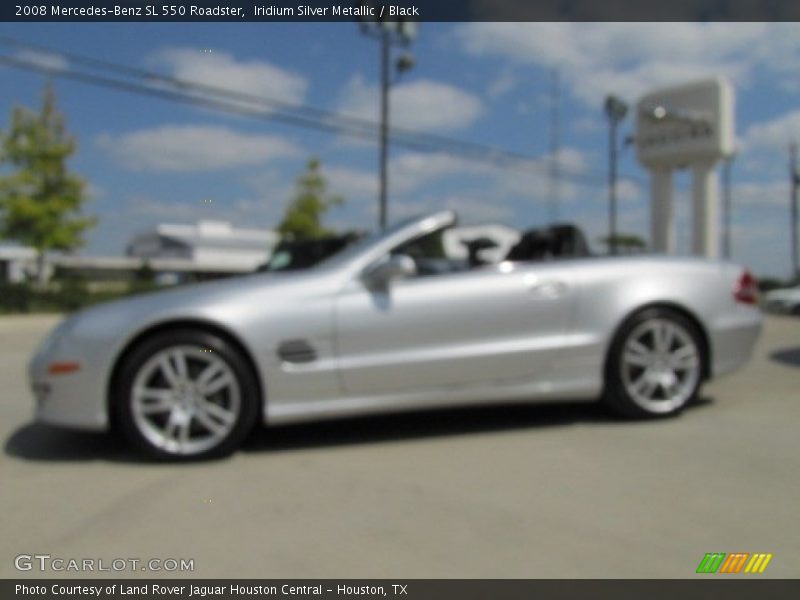 Iridium Silver Metallic / Black 2008 Mercedes-Benz SL 550 Roadster