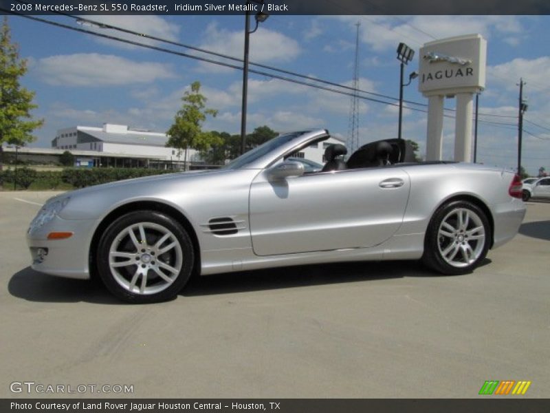 Iridium Silver Metallic / Black 2008 Mercedes-Benz SL 550 Roadster