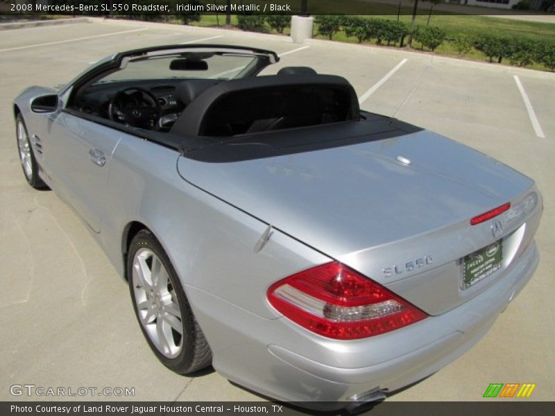 Iridium Silver Metallic / Black 2008 Mercedes-Benz SL 550 Roadster