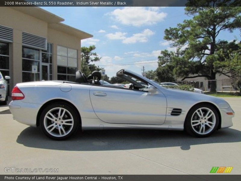 Iridium Silver Metallic / Black 2008 Mercedes-Benz SL 550 Roadster