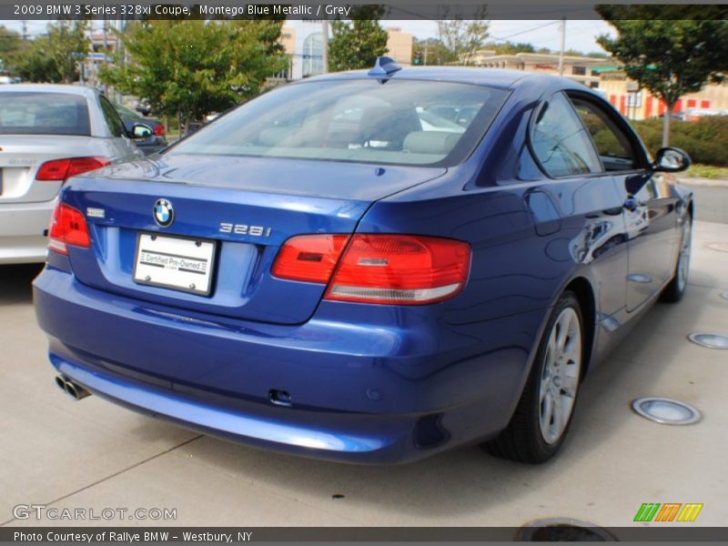Montego Blue Metallic / Grey 2009 BMW 3 Series 328xi Coupe