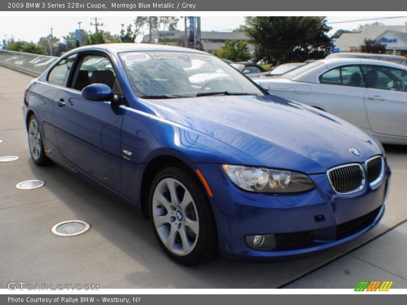 Montego Blue Metallic / Grey 2009 BMW 3 Series 328xi Coupe