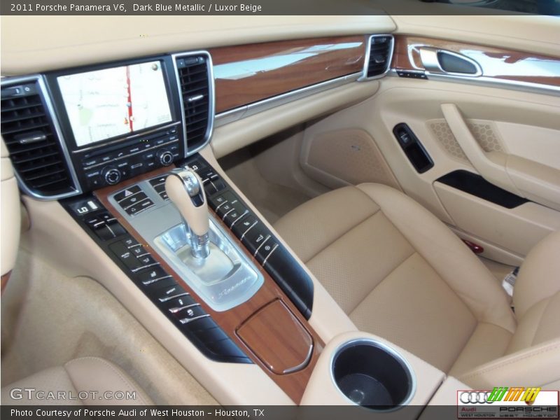 Dark Blue Metallic / Luxor Beige 2011 Porsche Panamera V6