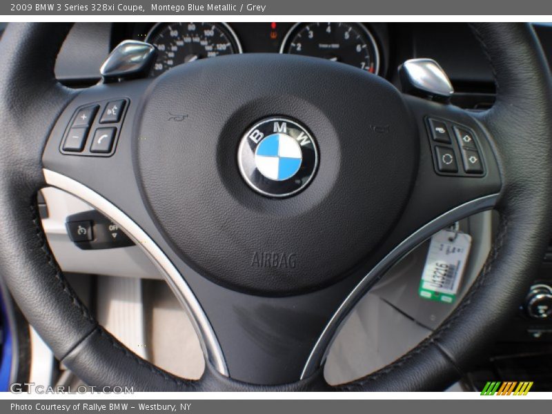Montego Blue Metallic / Grey 2009 BMW 3 Series 328xi Coupe
