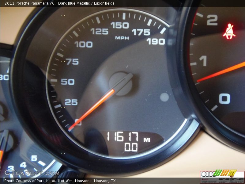 Dark Blue Metallic / Luxor Beige 2011 Porsche Panamera V6