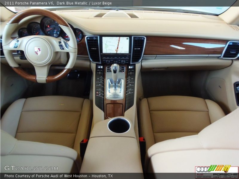 Dark Blue Metallic / Luxor Beige 2011 Porsche Panamera V6