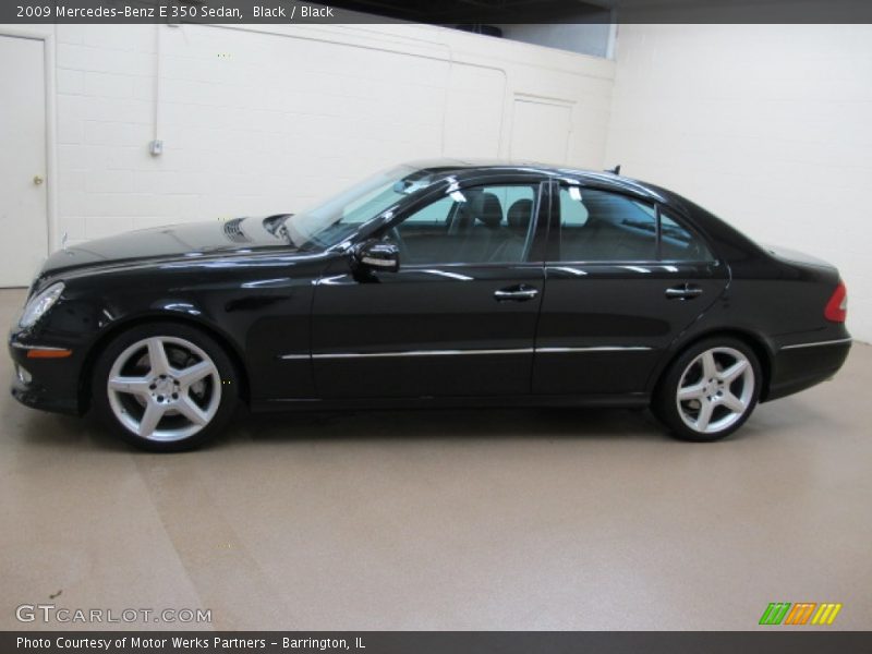 Black / Black 2009 Mercedes-Benz E 350 Sedan