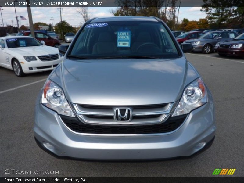 Alabaster Silver Metallic / Gray 2010 Honda CR-V EX