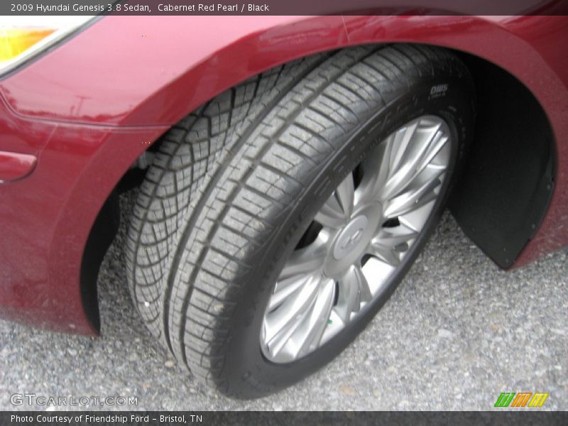 Cabernet Red Pearl / Black 2009 Hyundai Genesis 3.8 Sedan
