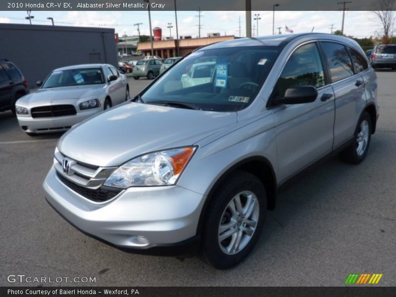 Alabaster Silver Metallic / Gray 2010 Honda CR-V EX