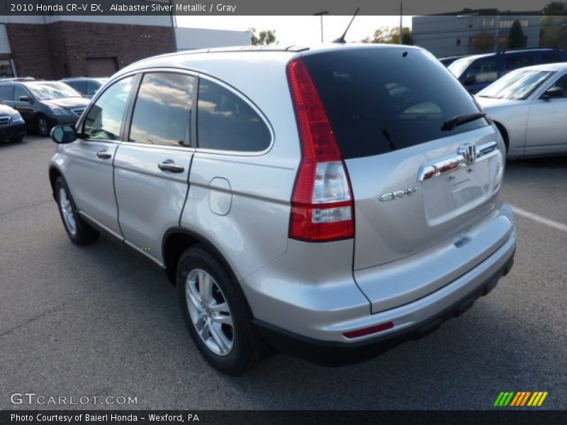 Alabaster Silver Metallic / Gray 2010 Honda CR-V EX