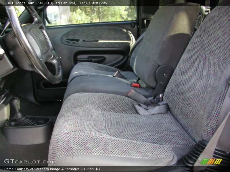 Black / Mist Gray 2001 Dodge Ram 2500 ST Quad Cab 4x4