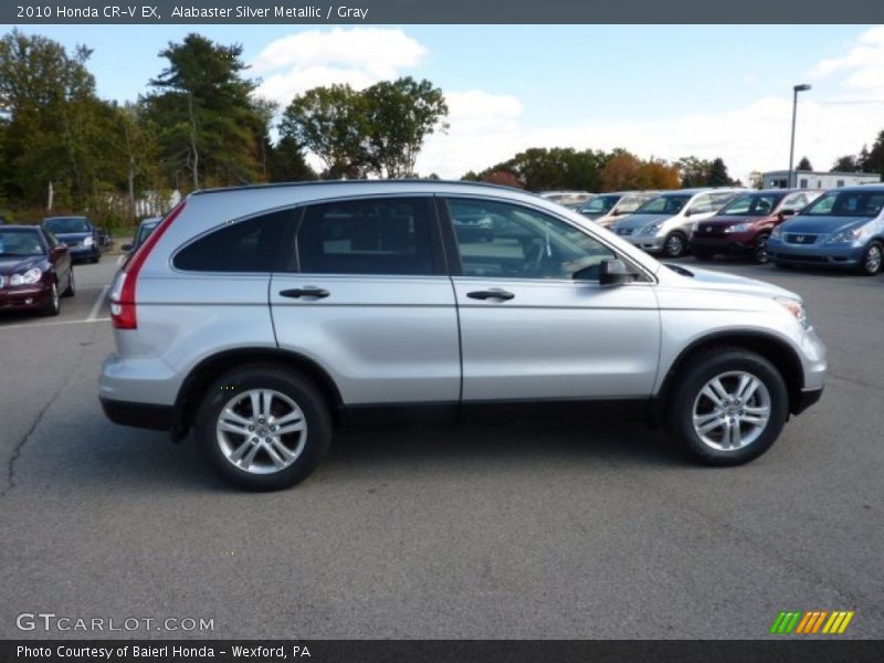 Alabaster Silver Metallic / Gray 2010 Honda CR-V EX