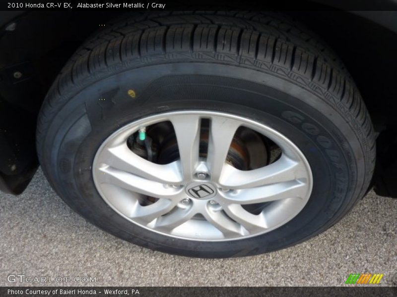 Alabaster Silver Metallic / Gray 2010 Honda CR-V EX