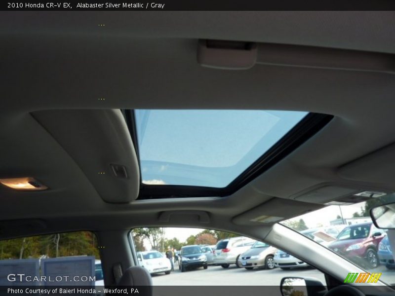 Alabaster Silver Metallic / Gray 2010 Honda CR-V EX
