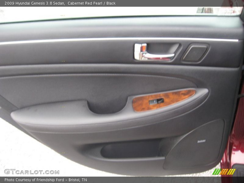 Cabernet Red Pearl / Black 2009 Hyundai Genesis 3.8 Sedan