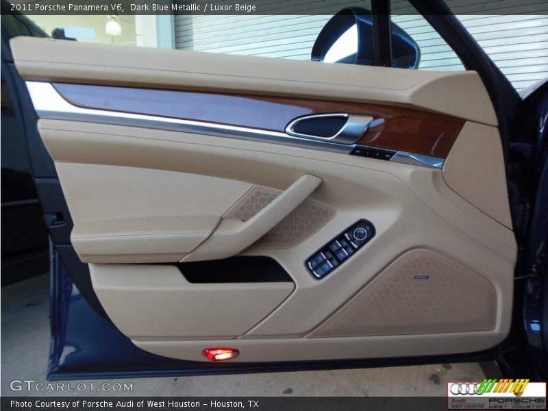 Dark Blue Metallic / Luxor Beige 2011 Porsche Panamera V6