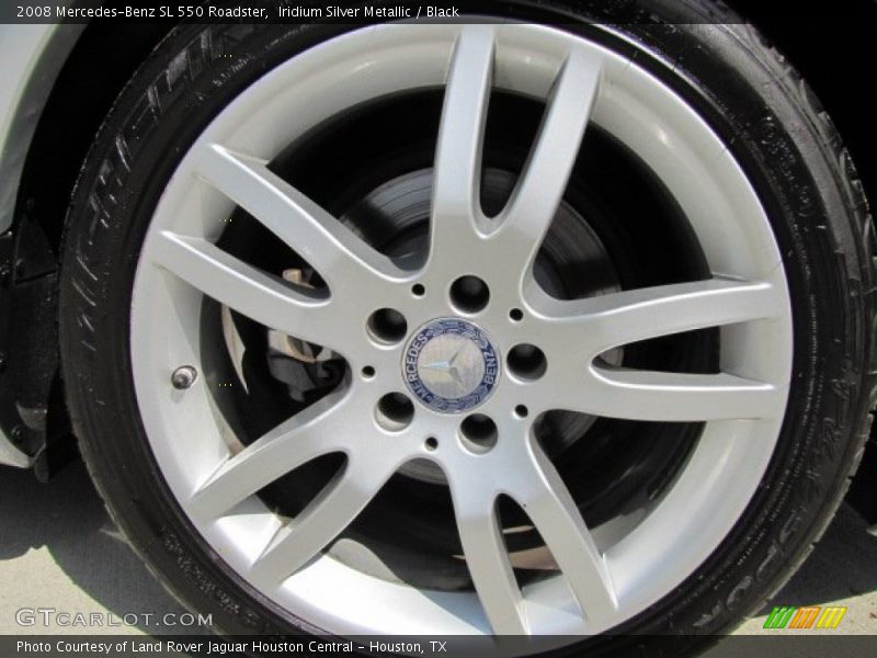 Iridium Silver Metallic / Black 2008 Mercedes-Benz SL 550 Roadster