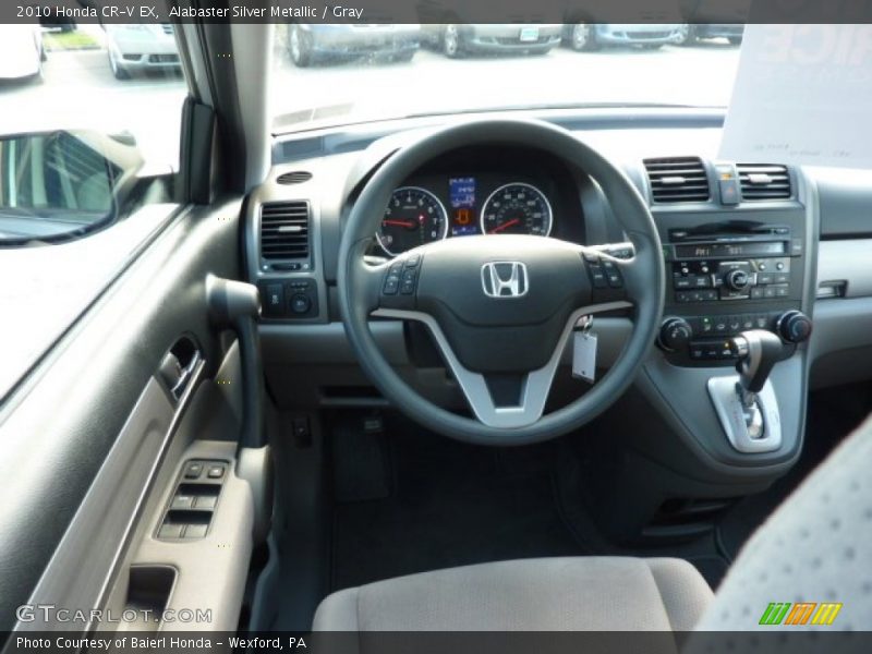 Alabaster Silver Metallic / Gray 2010 Honda CR-V EX