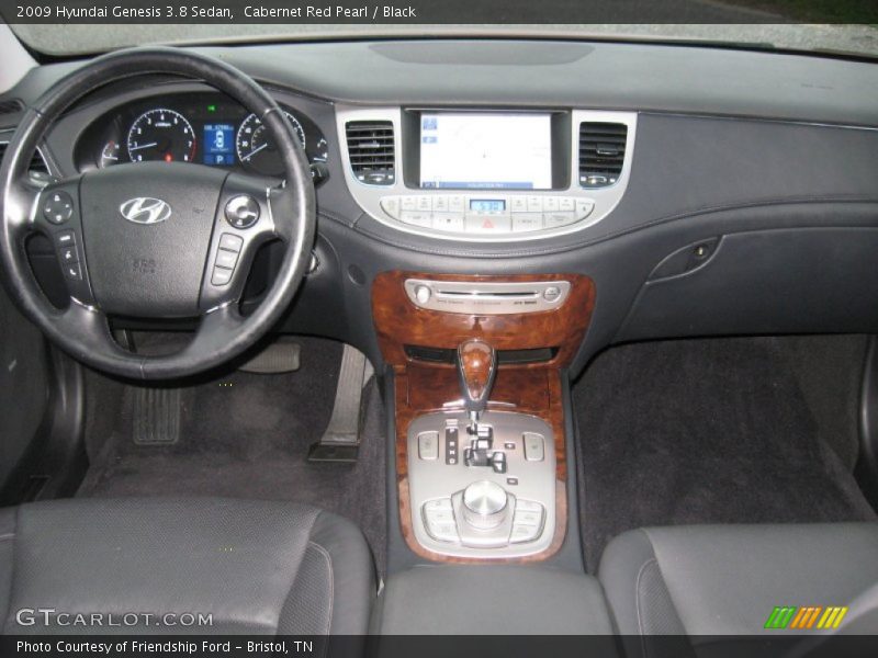 Cabernet Red Pearl / Black 2009 Hyundai Genesis 3.8 Sedan