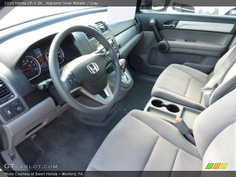 Alabaster Silver Metallic / Gray 2010 Honda CR-V EX
