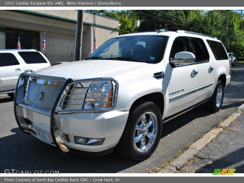 White Diamond / Ebony/Ebony 2007 Cadillac Escalade ESV AWD