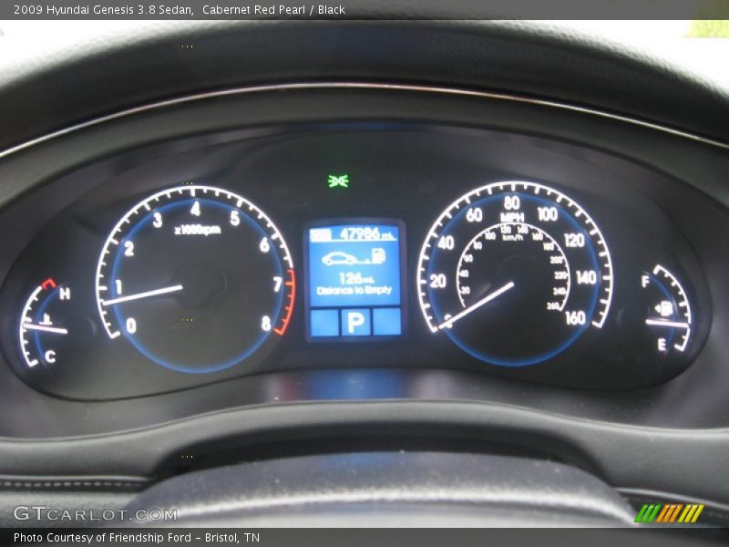 Cabernet Red Pearl / Black 2009 Hyundai Genesis 3.8 Sedan