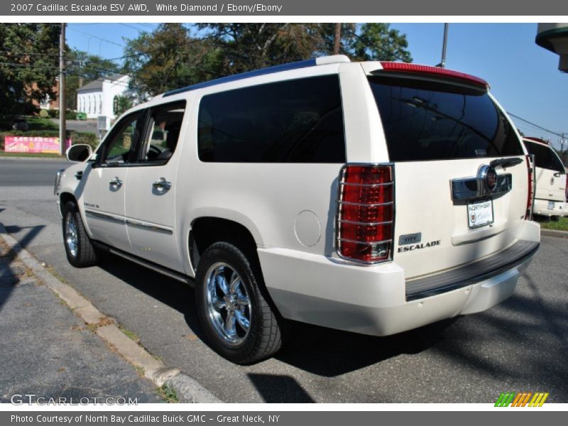 White Diamond / Ebony/Ebony 2007 Cadillac Escalade ESV AWD