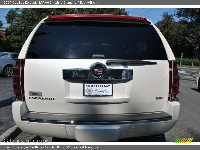 White Diamond / Ebony/Ebony 2007 Cadillac Escalade ESV AWD