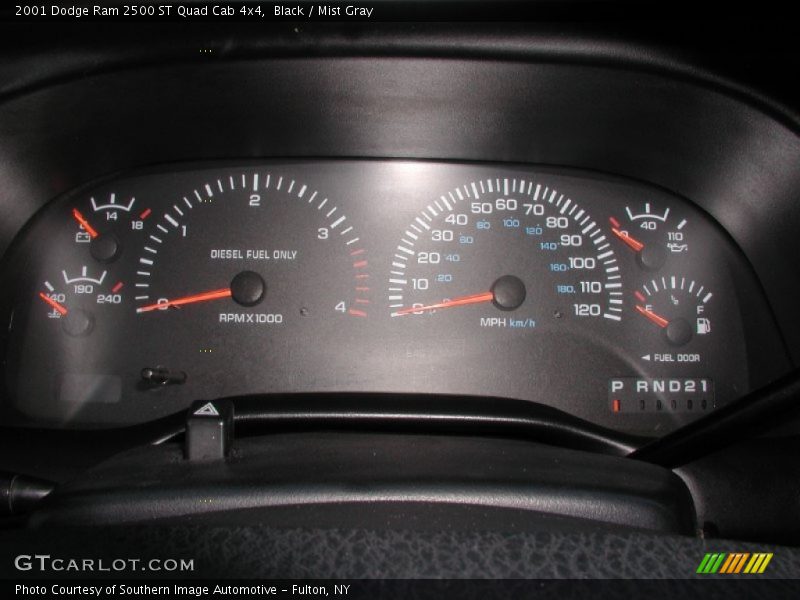  2001 Ram 2500 ST Quad Cab 4x4 ST Quad Cab 4x4 Gauges