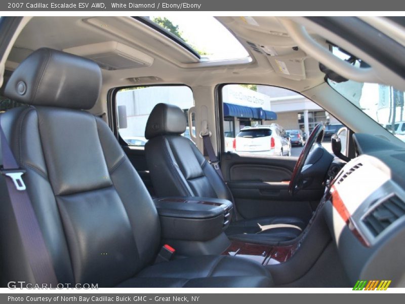 White Diamond / Ebony/Ebony 2007 Cadillac Escalade ESV AWD